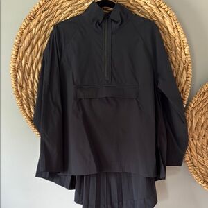 Athleta Black Pleated Lightweight Women's Jacket